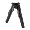 3/4 view of Savage M-LOK bipod with dual adjustable legs and center hinge