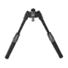 Savage M-LOK bipod extended with adjustable legs deployed on white background